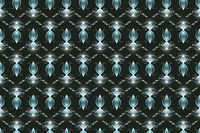 black background with decorative pattern
