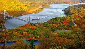 Landscape River Scenic Autumn