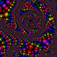background with ornamental multi-color pattern