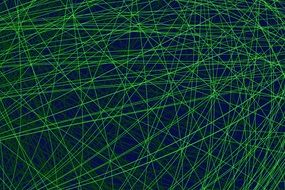 clipart of bright green lines on a black background