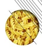 modern design with the image of pasta