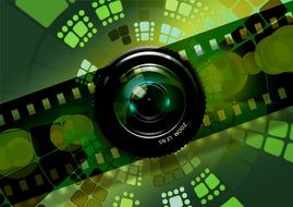 Lens Photography Green Filmstrip