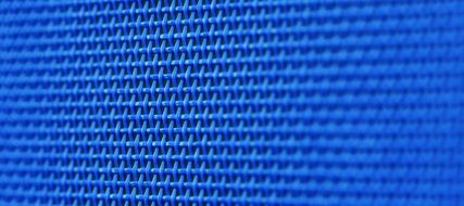 close-up blue fabric structure