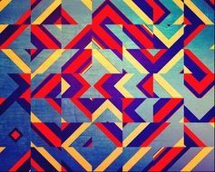 wallpaper with abstract geometric pattern