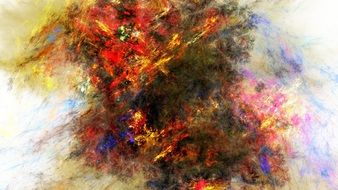 Canvas Paint Stroke Fractal