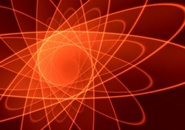 circular orange lines