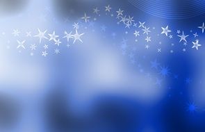 Background Abstract Blue Stars