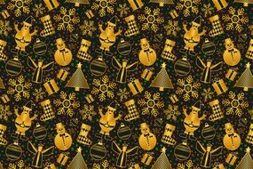 background with christmas symbols
