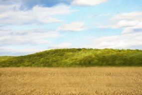 Landscape Clouds Field Sky