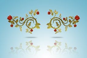 Ornament Rose Flower Symbol