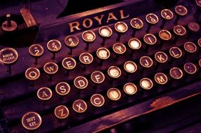 vintage typewriter royal