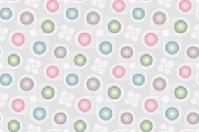 seamless pastel pattern with circles