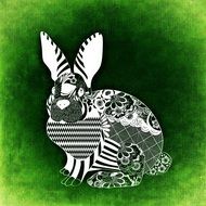 Hare Easter Abstract Background