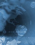geometric blue wallpaper with earth map details