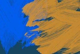 background with blue and yellow touches