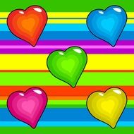 Love Hearts Shapes Symbol