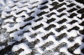 Stones Paving Stones Snow