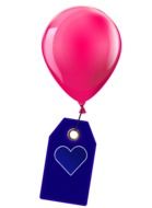 Balloon Shield Heart Background