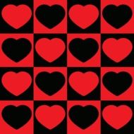 Hearts Heart Red Black Love