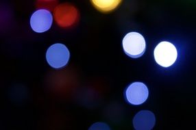 light on blurred background