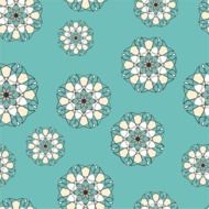 background with repeating mandala flowers