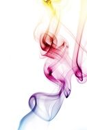 Smoke Colored Abstract Rainbow