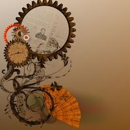 Steampunk Paper Background