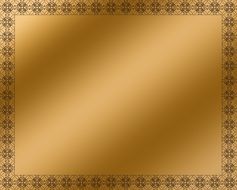 yellow metal background in frame
