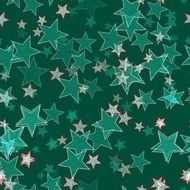 background with green stars