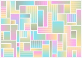 Color Blocks Abstract Background