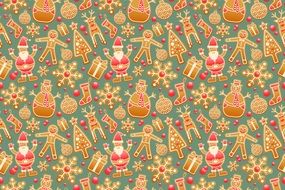 Pattern Seamless Gingerbread