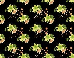 Flower Lily Yellow Green Design
