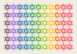 Background Colorful Polygon Star