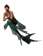 attractive mermaid, render