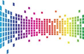 colorful tiles on a white background