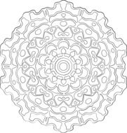 background with asian mandala flower