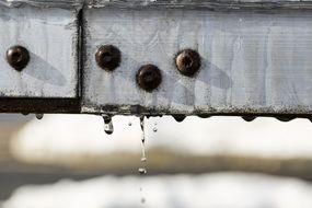 Metal Texture Dripping Wet