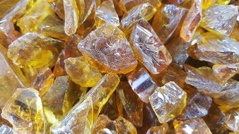 yellow fire glass