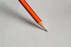 simple pencil on a white sheet