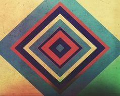 wallpaper with geometric retro pattern