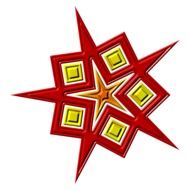 isolated geometric star