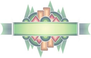 Banner Green Pink Background