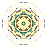 geometric mandala flower