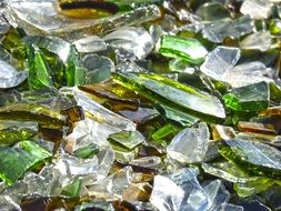 broken bottle glasses