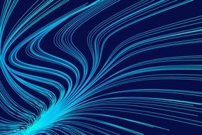 deep blue background with light blue waves