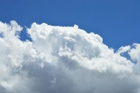 blue sky behind white clouds