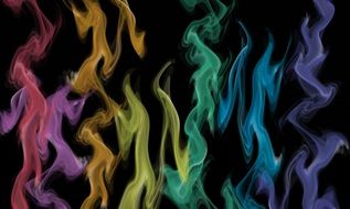 Smoke Rainbow Colors Colorful