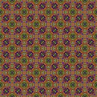 Geometric Colorful Tile Fabric