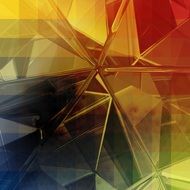 Glass Diamond Abstract Colorful