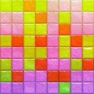 Texture Tile Pink Green Orange